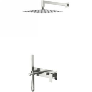 Душевой комплект Boheme Qubic 474-NB никель брашированный